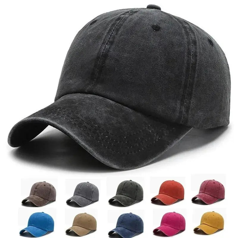Classic Solid Colour Baseball Cap (Adjustable)
