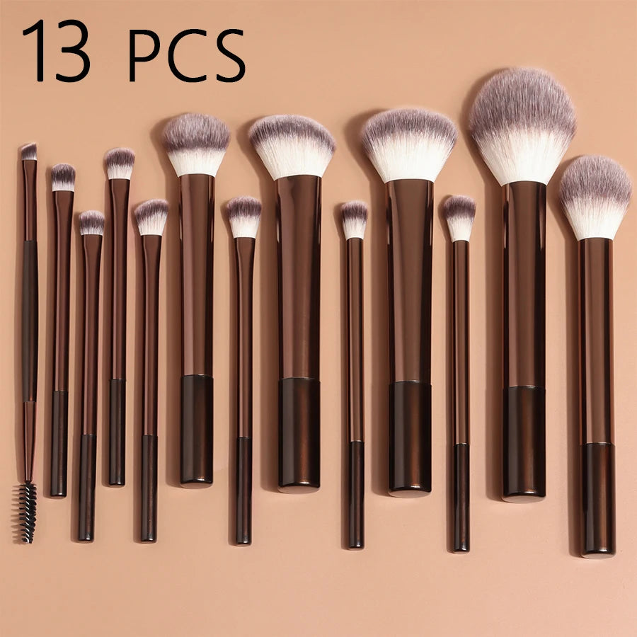 13-Piece Dense Bristle Makeup Brush Set