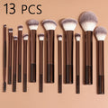 13-Piece Dense Bristle Makeup Brush Set
