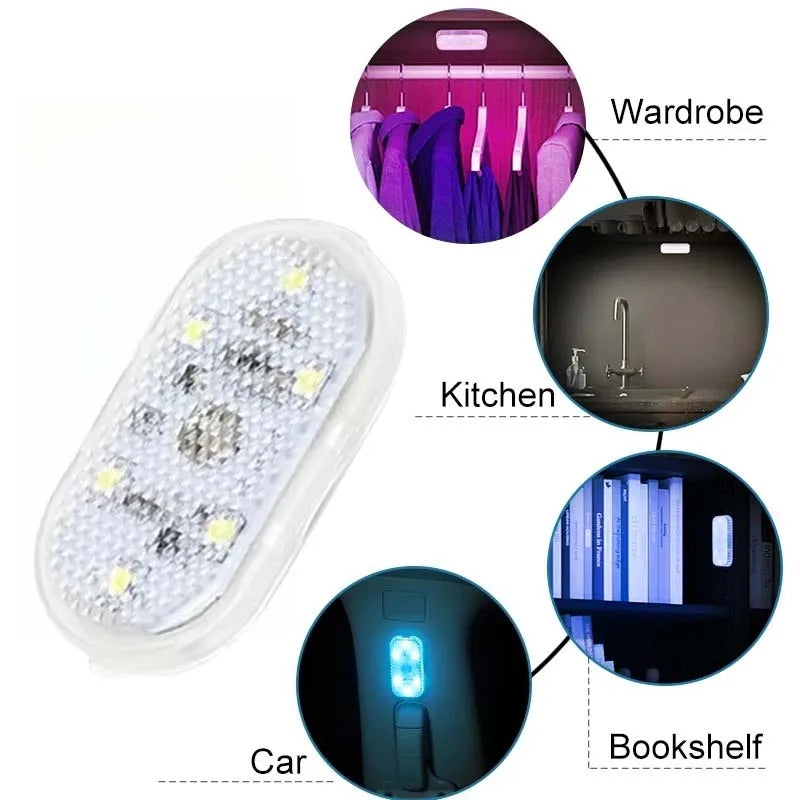 Wireless LED Touch Light for Car Interiors