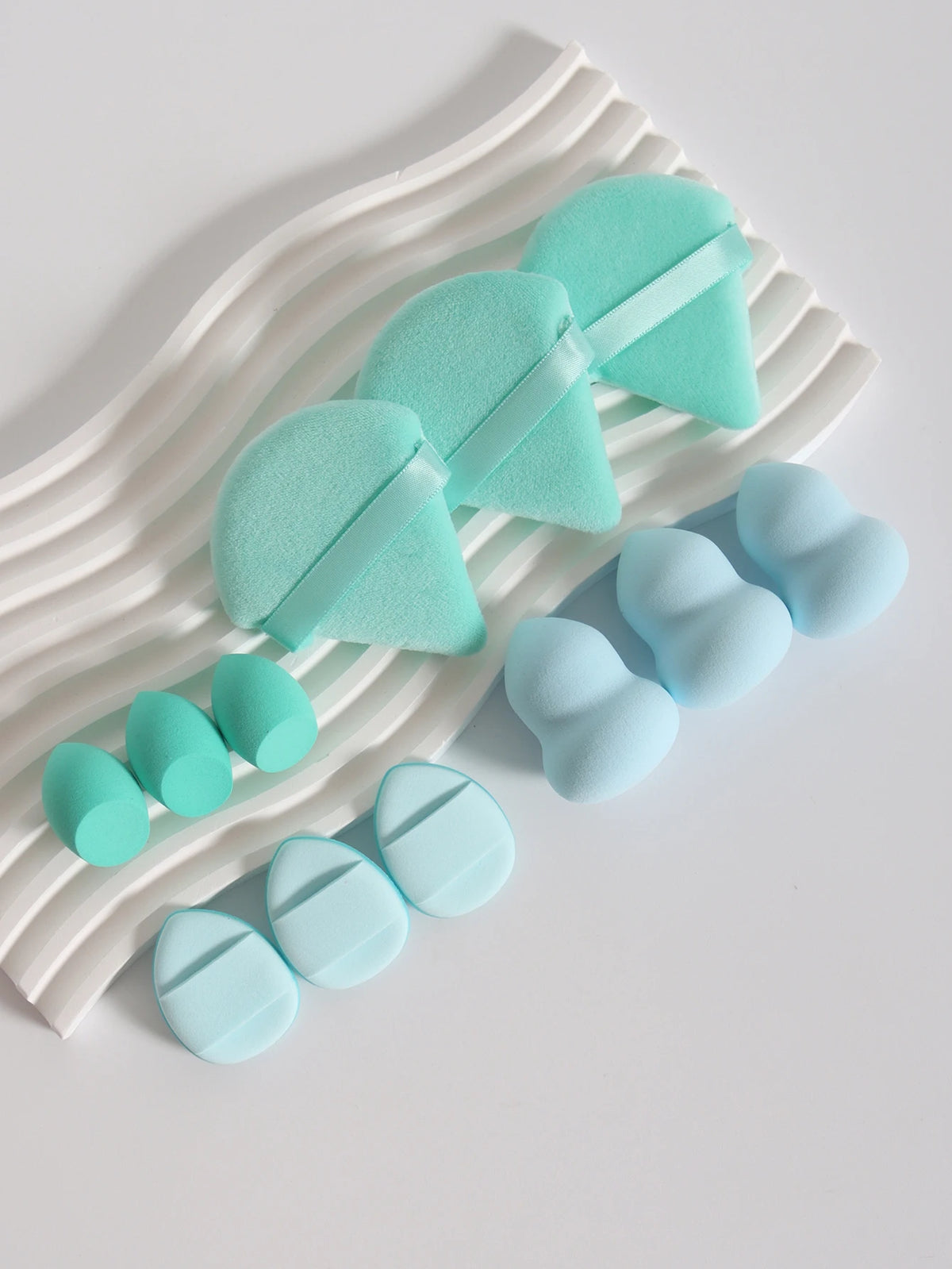 12-Piece Makeup Sponge and Powder Puff Set