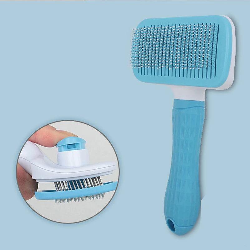 Self-Cleaning Slicker Brush for Dogs and Cats
