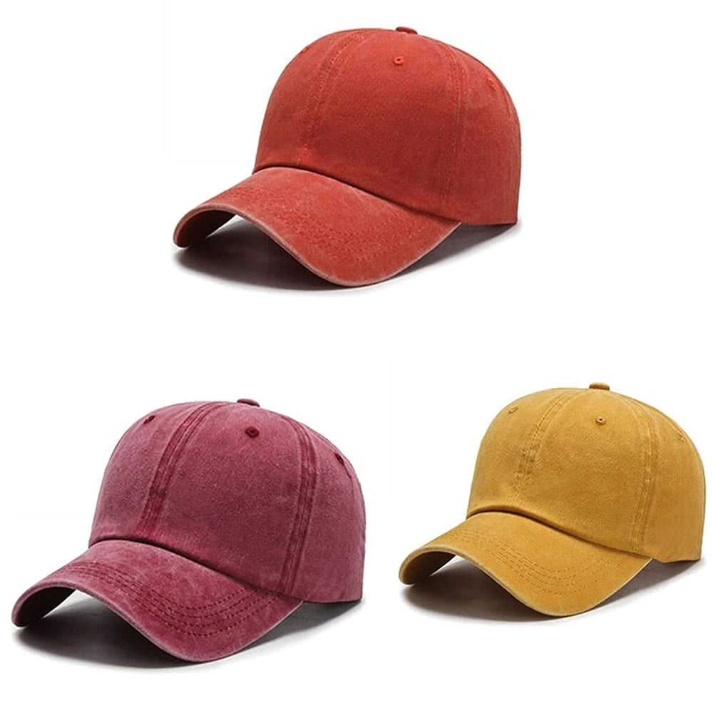 Classic Solid Colour Baseball Cap (Adjustable)