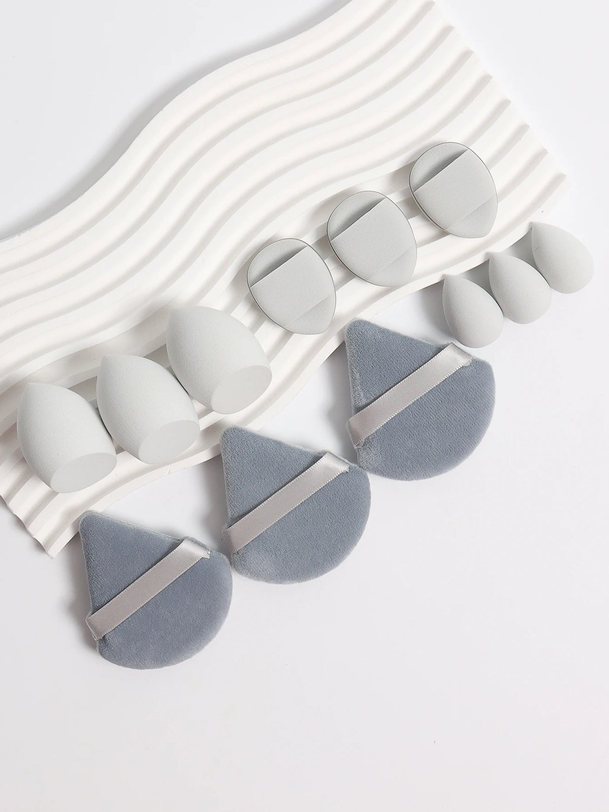 12-Piece Makeup Sponge and Powder Puff Set