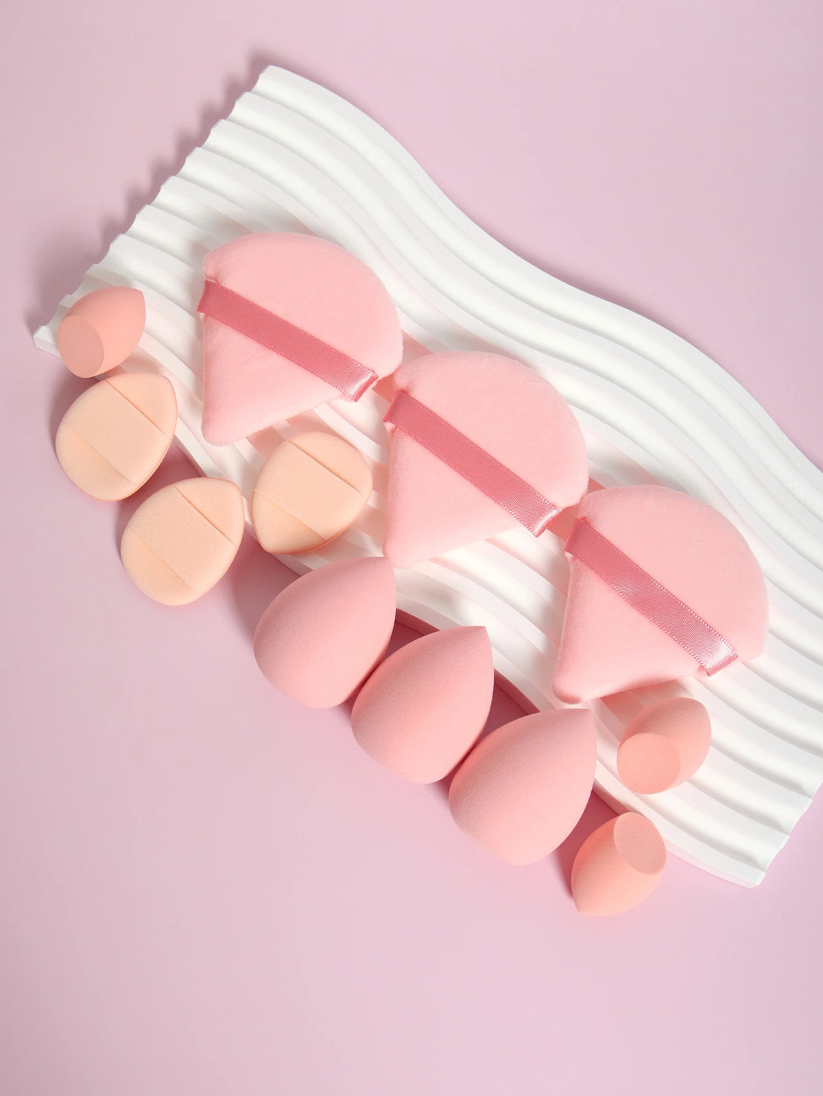 12-Piece Makeup Sponge and Powder Puff Set