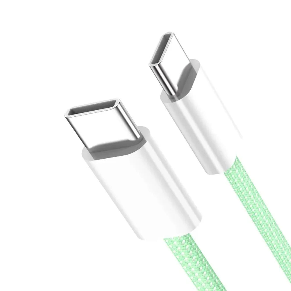 60W Braided USB-C to USB-C Fast Charging Cable