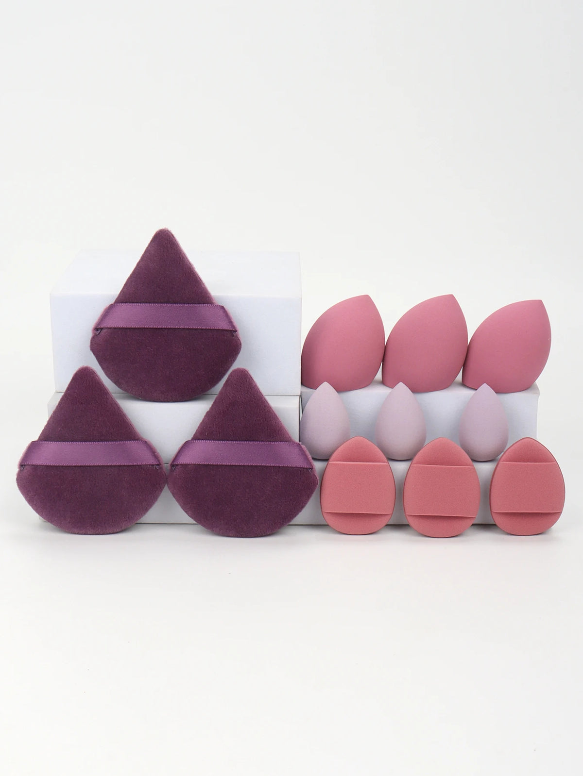12-Piece Makeup Sponge and Powder Puff Set