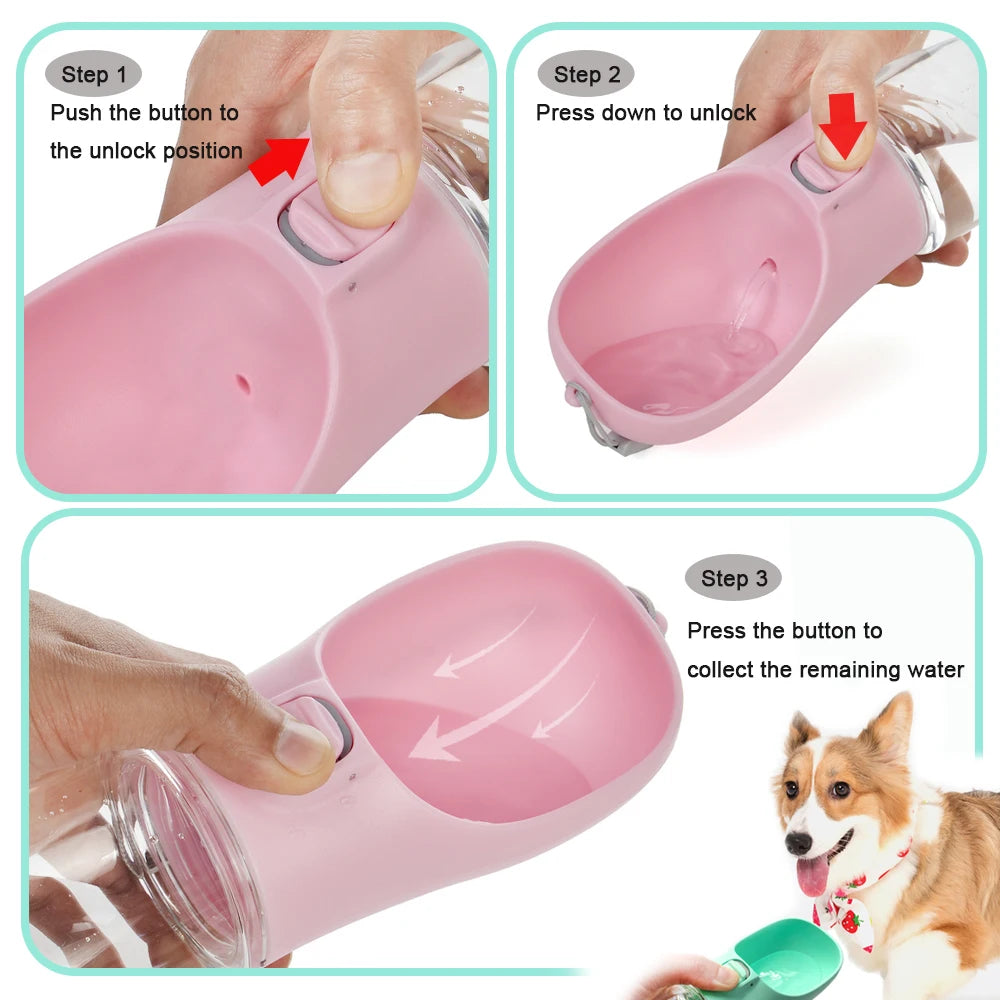 Leak-Proof Portable Pet Water Bottle