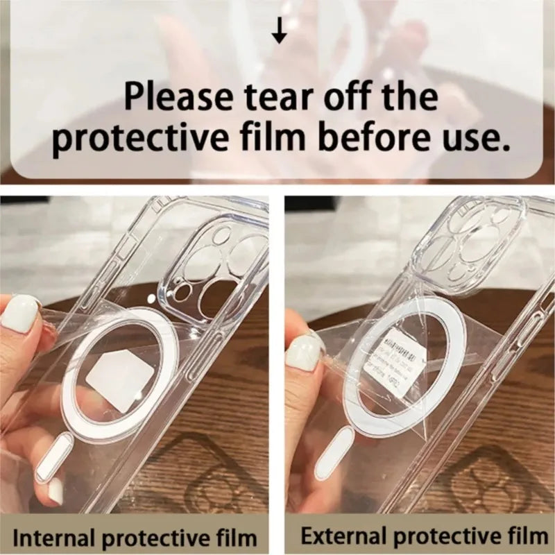 Clear Magnetic iPhone Case (MagSafe Compatible)