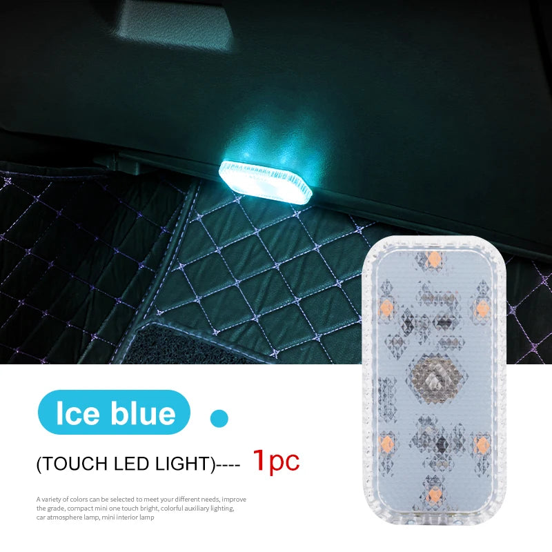 Wireless LED Touch Light for Car Interiors