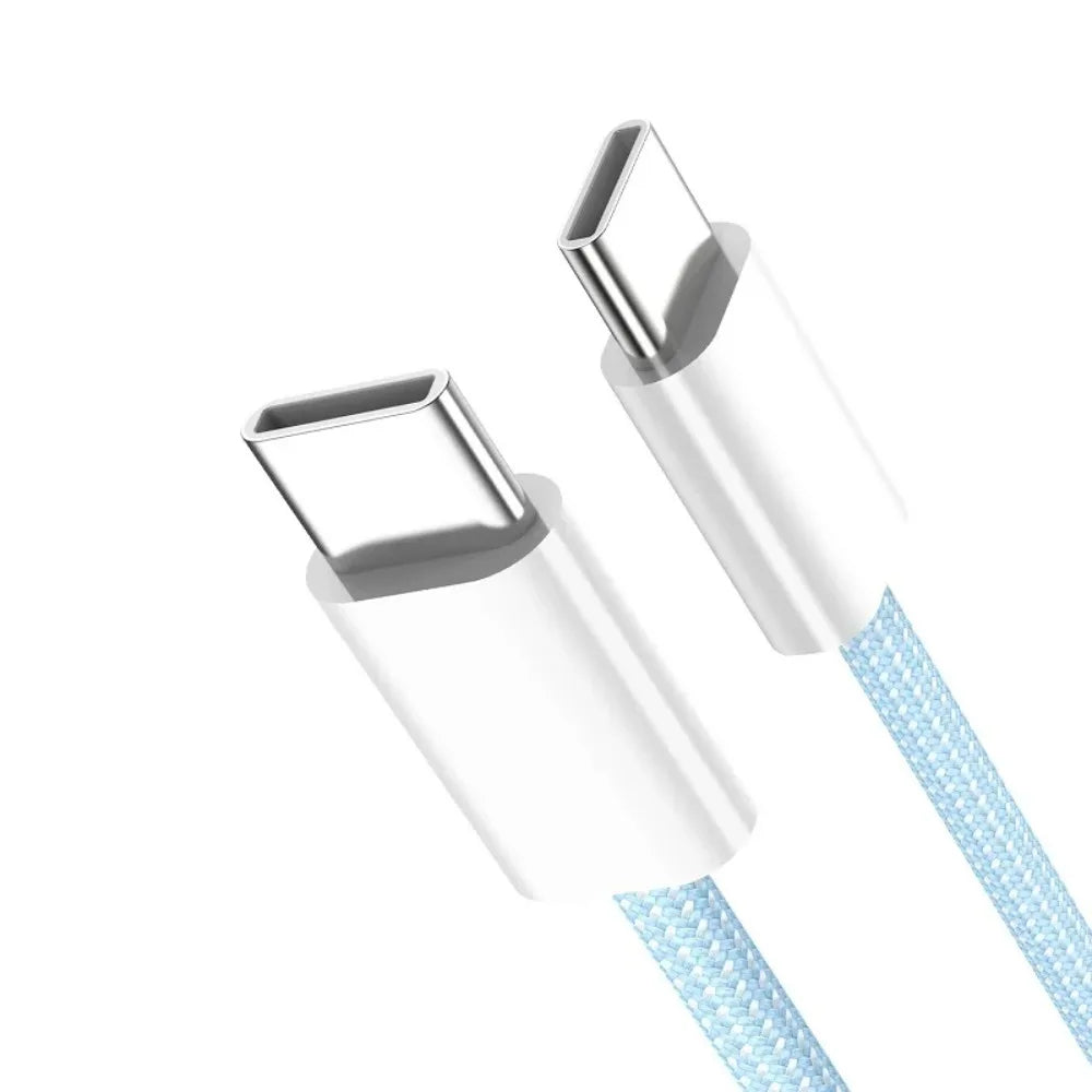60W Braided USB-C to USB-C Fast Charging Cable