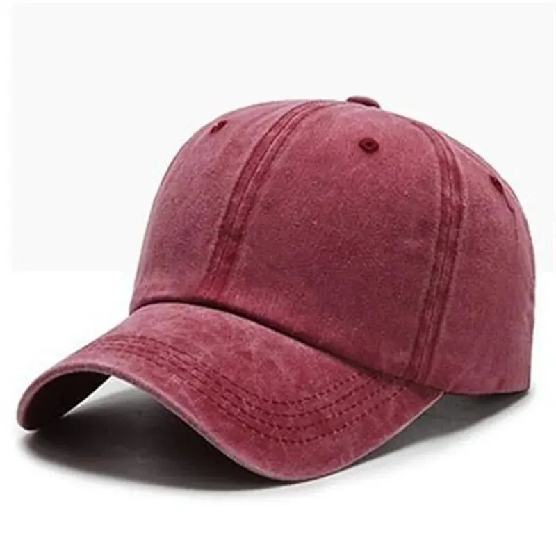 Classic Solid Colour Baseball Cap (Adjustable)