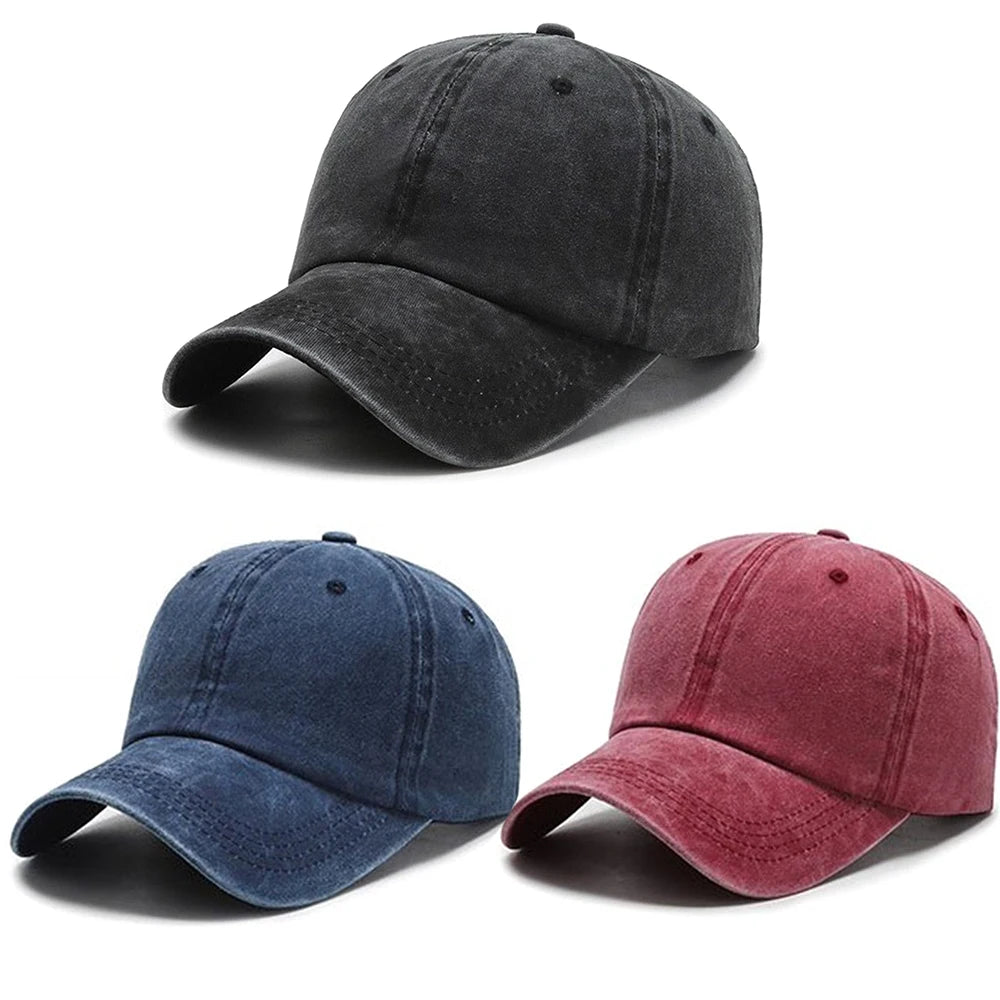 Classic Solid Colour Baseball Cap (Adjustable)