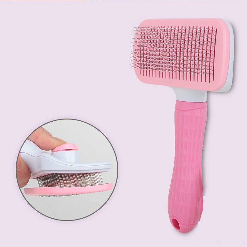Self-Cleaning Slicker Brush for Dogs and Cats