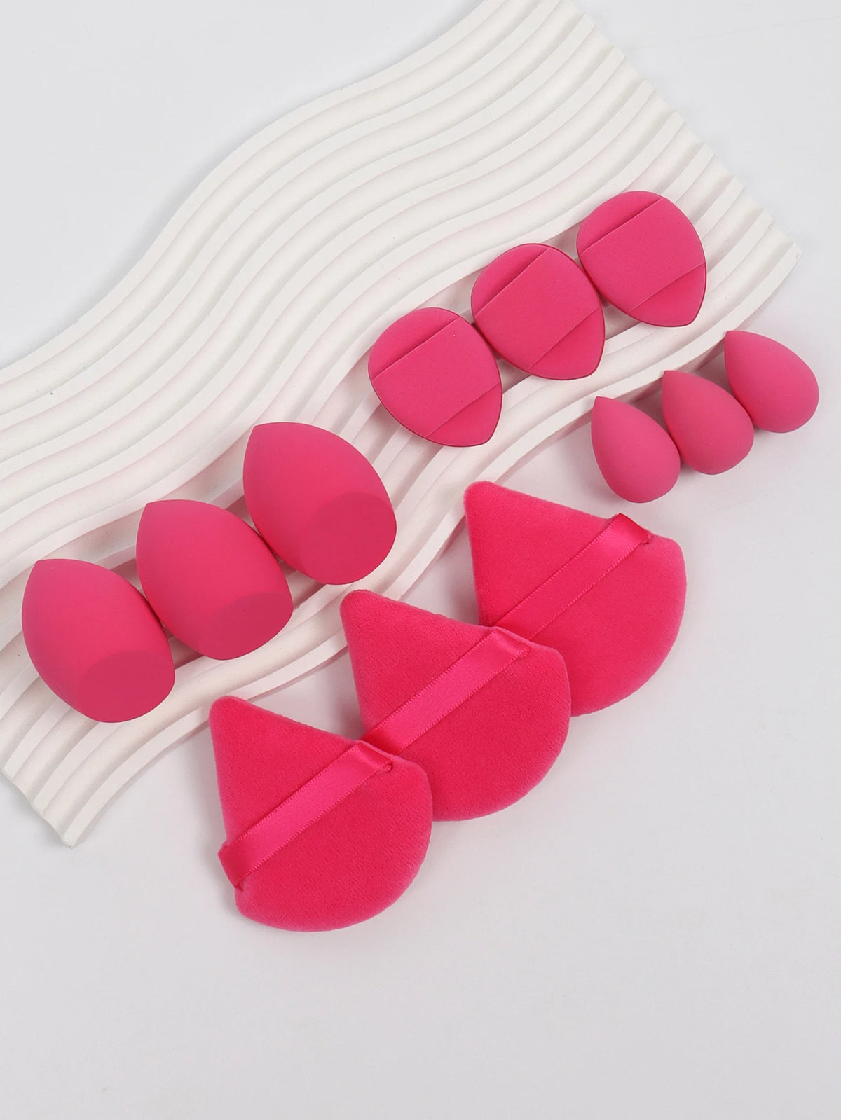 12-Piece Makeup Sponge and Powder Puff Set