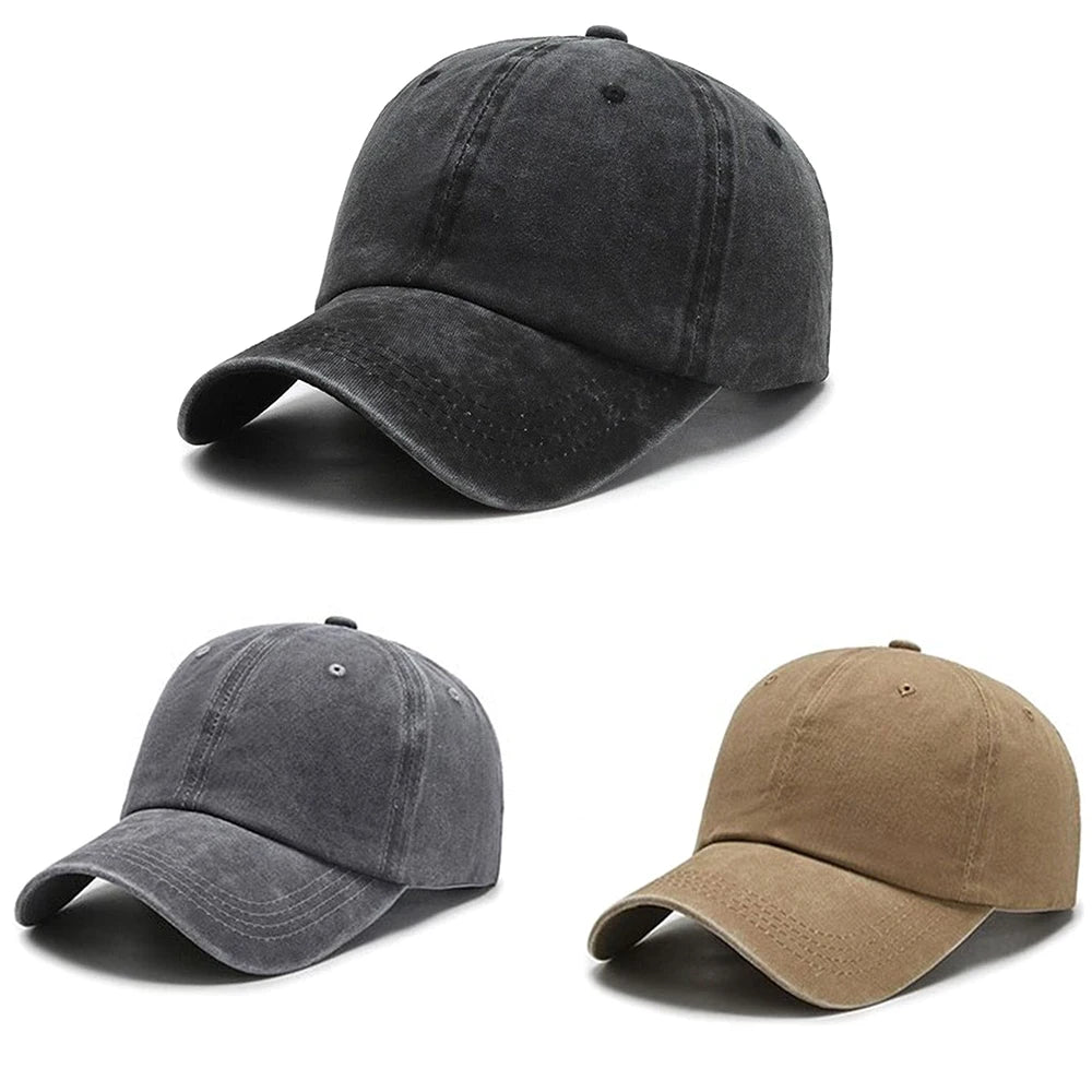 Classic Solid Colour Baseball Cap (Adjustable)