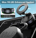 Vacuum Suction Magnetic Phone Mount (MagSafe Compatible)