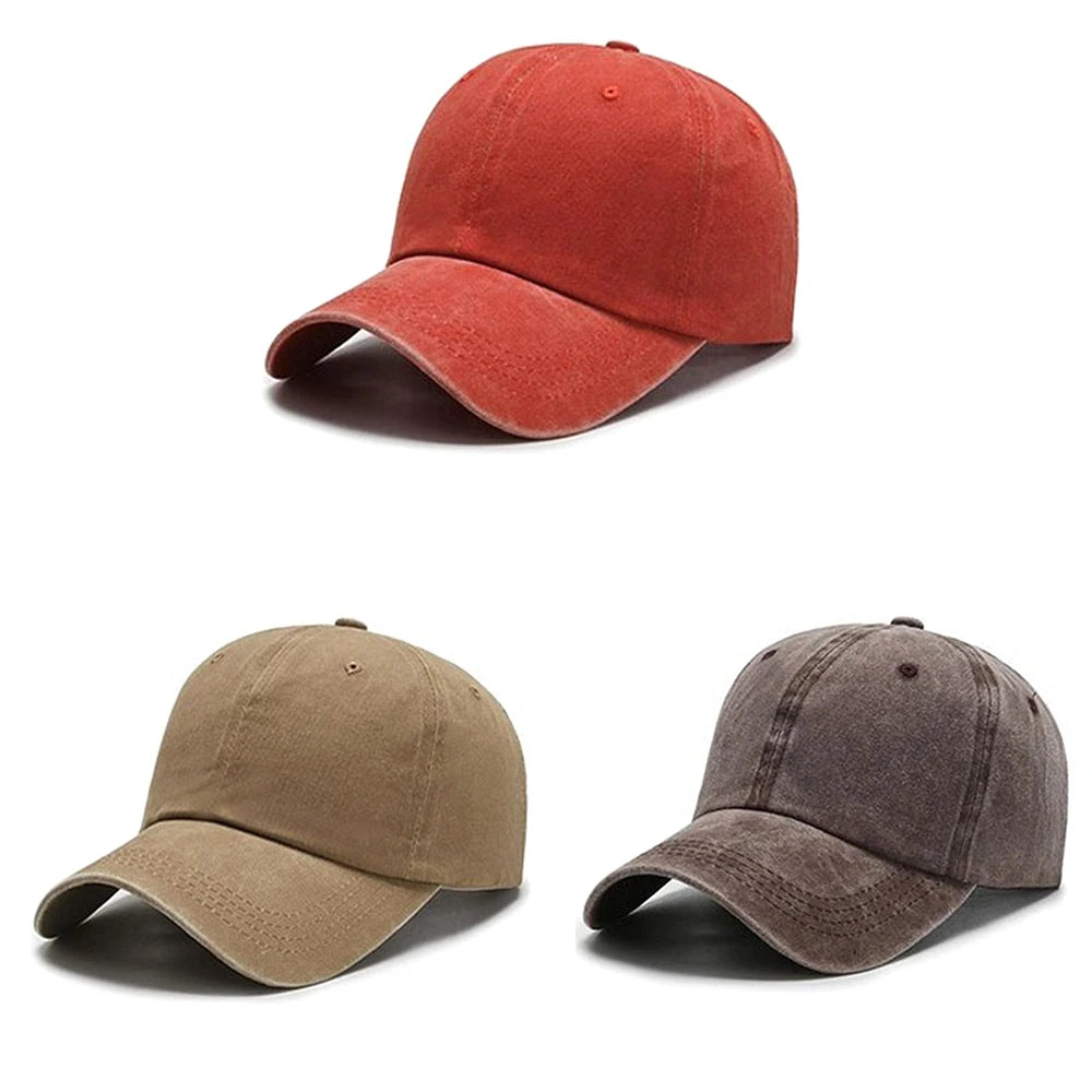 Classic Solid Colour Baseball Cap (Adjustable)