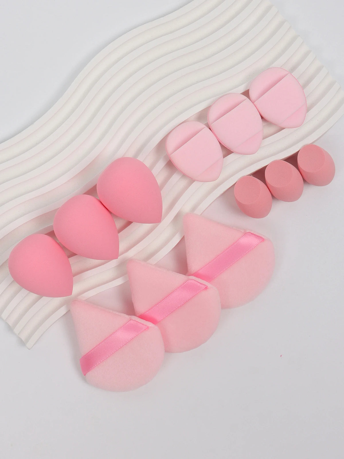 12-Piece Makeup Sponge and Powder Puff Set