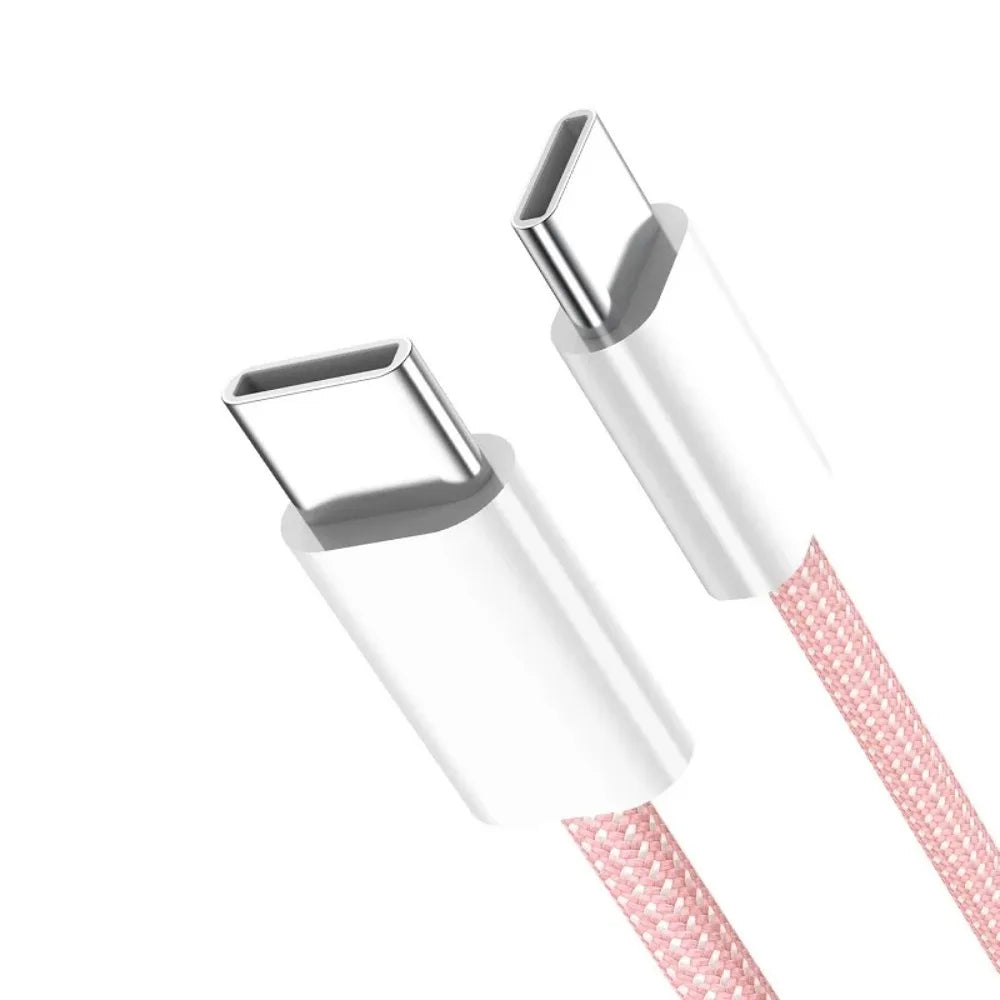 60W Braided USB-C to USB-C Fast Charging Cable