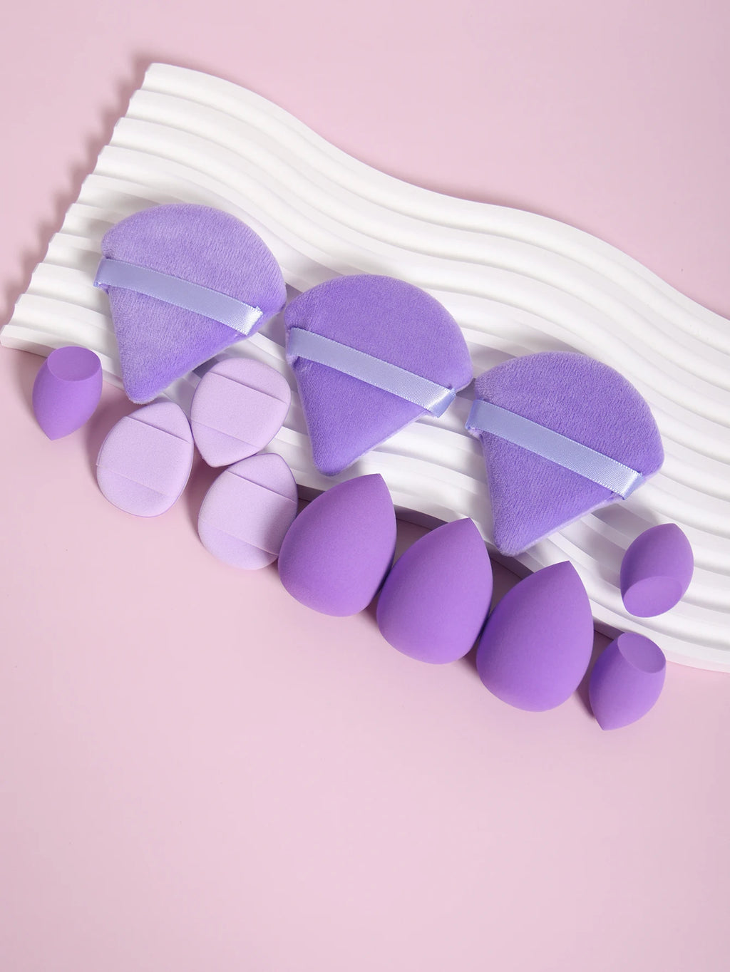 12-Piece Makeup Sponge and Powder Puff Set