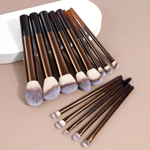 13-Piece Dense Bristle Makeup Brush Set